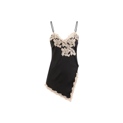 POWXV Черные Женские Слиплатья