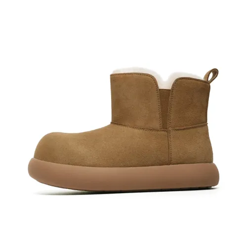 OUBT Мода Over The Knee Botинки Винтажные Универсальные Короткие Снежные Ботинки Унисекс