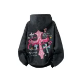 Черный [Tie-Dye Гипсофила Улучшенный Утолщенный с Флисовой Подкладкой]