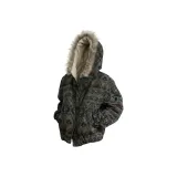 Оранжевый хлопковый пуховик