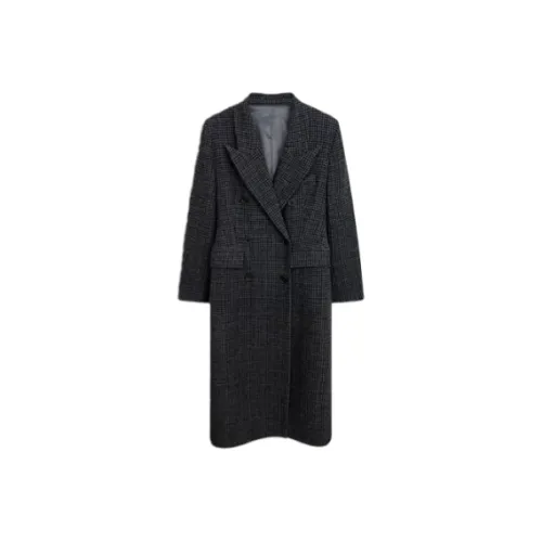 ADXKM Серый Синий Гусиная лапка Женское Пальто