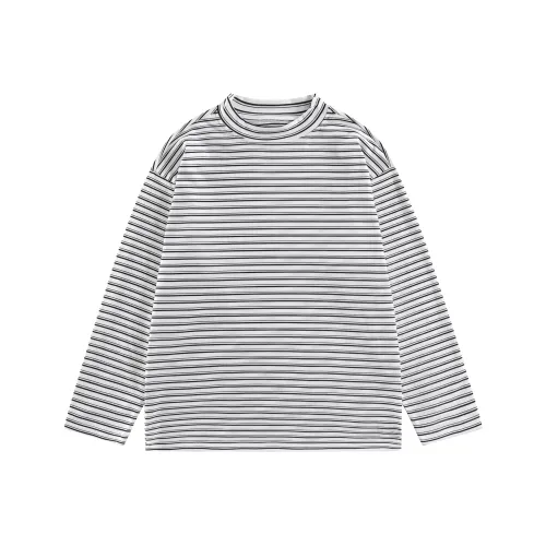 WOOD SOON Полосы Модный бренд Длинный рукав Т-рубашка Мужская