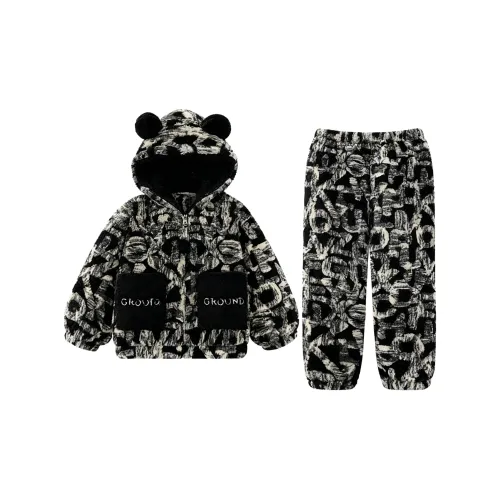 QIAOYUN Черный Женский Пижамный Комплект