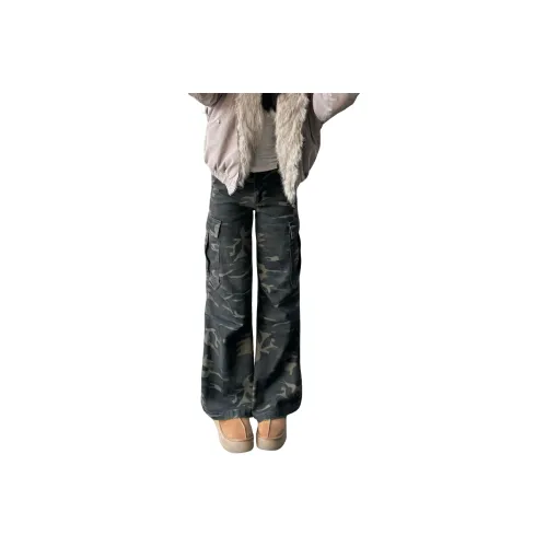 Menglaini Камуфляж Женские Джинсы