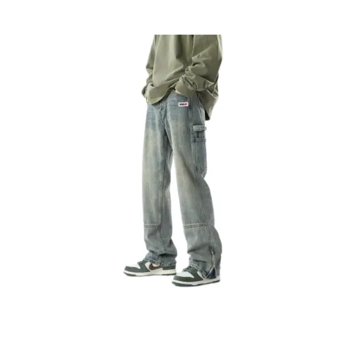 VNHP Blue Unisex Jeans VNHP Синий Унисекс Джинсы