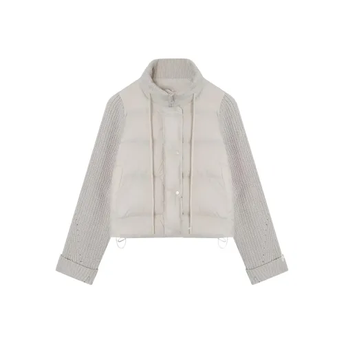 GEZITAI Светло-серый Женский пуховик