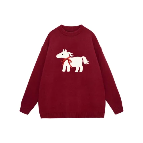 TWEE OKAY Бургунди Унисекс Свитера