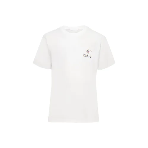 Chloe Т-рубашка с оборванным рукавом женская белая