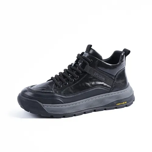 MOXU Утолщенный термальный короткий ботинок-мартин для мужчин