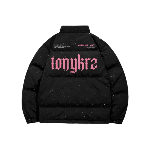 TONYKRZ Черный [Улучшенный High Качество Гипсофила] Унисекс Пуховики