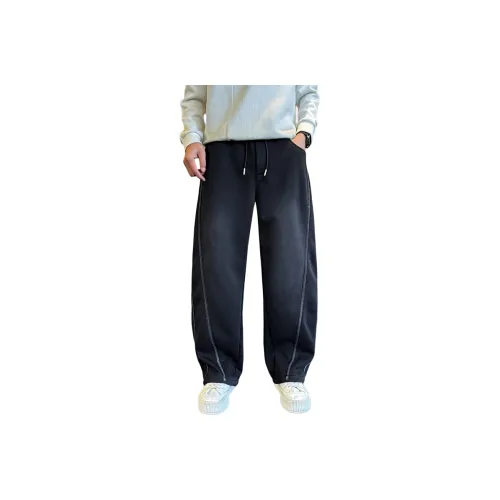 POSIYING Черные Унисекс Повседневные Штаны