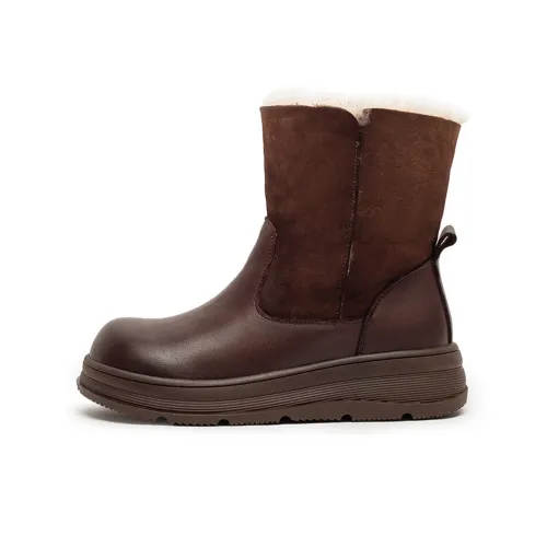 JIEZHOU Короткие сноубутсы 4CM Женские