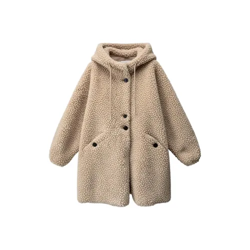 Olivia Share777 Абрикос Женское Пальто