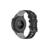 Черный Серый - Бронированный стиль Дышащий Двухцветный Кремниевый ремешок