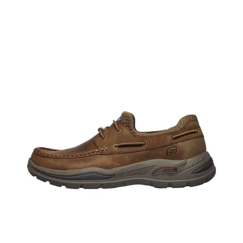 Skechers Arch Fit Motley Противоскользящая Поддерживающая Повседневная Обувь Мужская Коричневая