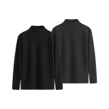 Чёрный + Тёмно-серый [Флис Утеплённый]