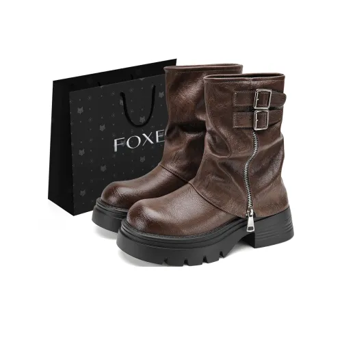 FOXER Женские ботильоны коричневого цвета