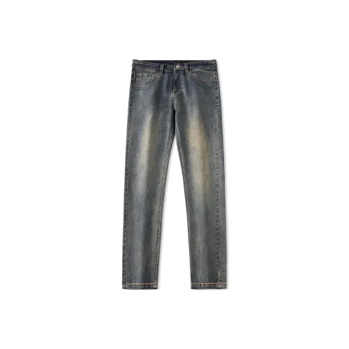 SRPFTE Винтажные синие унисекс джинсы