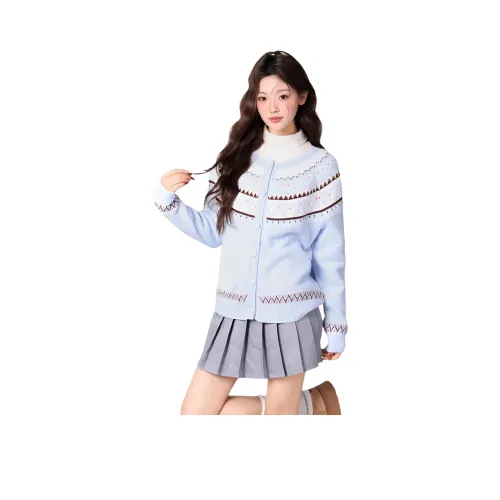 ЮЙЧЖАОЛИНЬ Z9404# Синий Женские Свитера