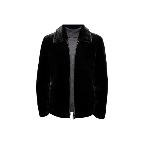 TIFAN Черный мужской мех