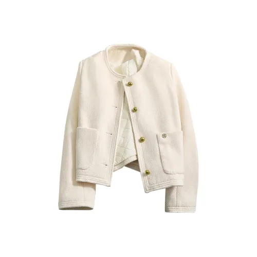 SIBAISHE Экрю Женские пуховики