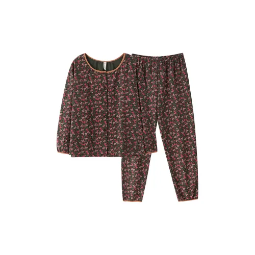 MADALLO Кофейный Женский Пижамный Комплект