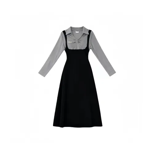 M MAICCO Длинное платье с длинными рукавами для женщин