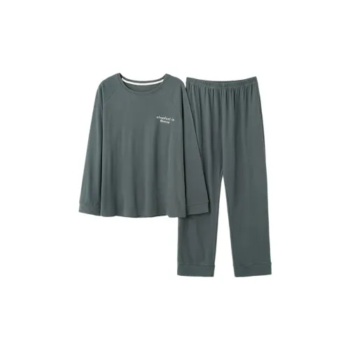 WANANNI Зеленый Мужской Пижамный Комплект