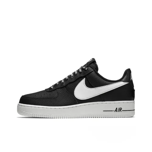 Nike Air Force 1 NBA Черный Slip-resistant Низкий Топ Скейтбординг Кроссовки Мужской Черный Белый