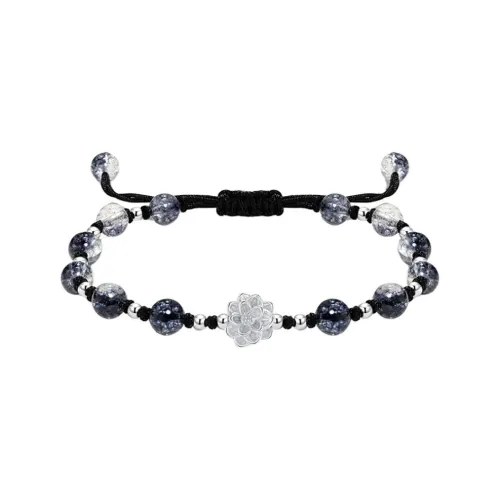 LAKICKZ Браслет с шнурками из клубничного кварца Унисекс