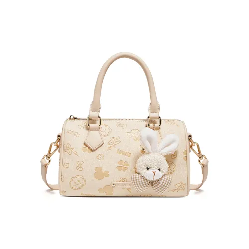 Safiya Синтетическая кожа Сумка Стандартная Женская Бежево-желтая