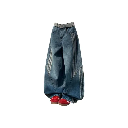 PANDA ADEVIL Винтажные синие унисекс джинсы