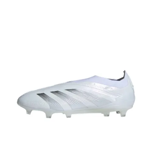 Adidas PREDATOR 24 FG Твердый Грунт Противоскользящие Футбольные Бутсы Унисекс Белый Серебряный