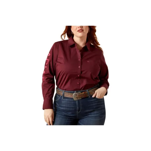 ARIAT Бургунди Женские Рубашки
