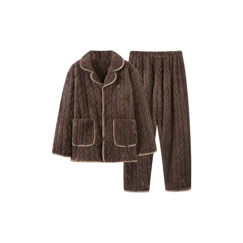 MADALLO Коричневый Мужской Пижамный Комплект