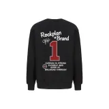 Черный свитшот с круглым вырезом