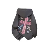 Темно-серый, флисовая подкладка