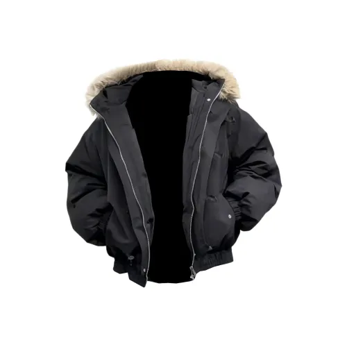 W.O.L Черный мужской пуховик