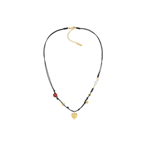 SUN HUNTER 18К золото с покрытием медь с белым жемчугом ожерелье для женщин