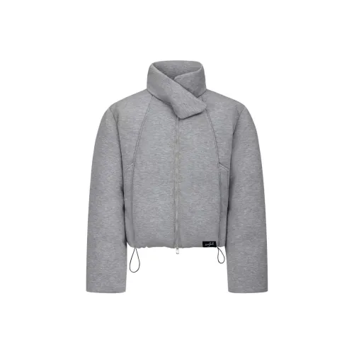 ZUOFEILI Светло-серый унисекс пуховики