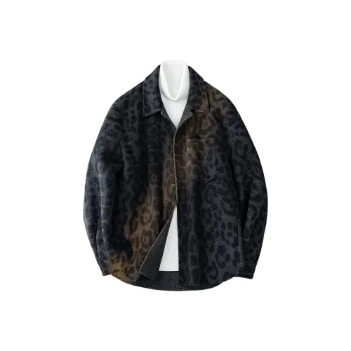 FAKE UINTAGE Леопардовый принт Унисекс Пальто