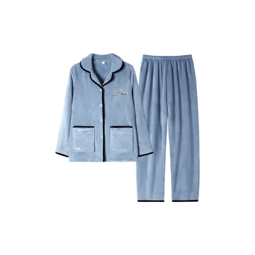 UAVAE ZJ LG A2731 Glacier Blue Women's Women's Pajama Sets UAVAE ZJ LG A2731 Ледниковый Синий Женские Женские Комплекты Пижам