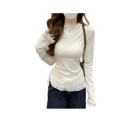 HELEH Абрикос Белый Женский T-Рубашки