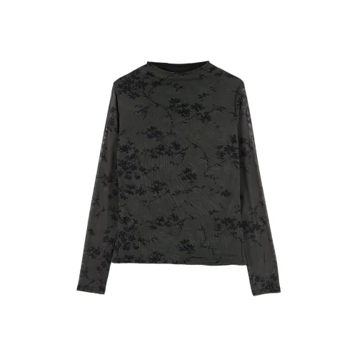 SIBAISHE Jasper Multicolor Women's T-Shirts SIBAISHE Яшма Многоцветные Женские Футболки