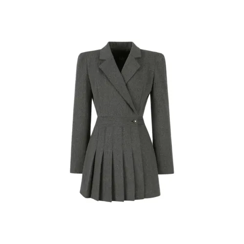 Langqing Длинное платье с длинными рукавами для женщин