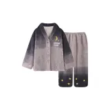 Moon Двухкомпонентный комплект [Бархат Длинный рукав Топ + Флисовые штаны]