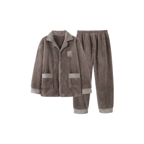 MADALLO Коричневый Мужской Пижамный Комплект