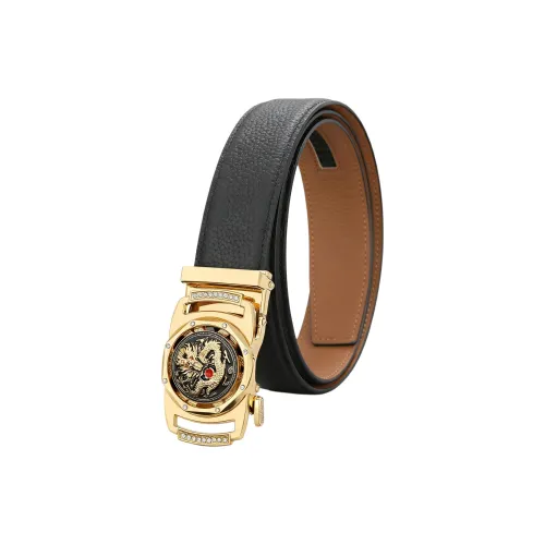 Devanro Ремни из натуральной коровьей кожи мужские 3,5 см