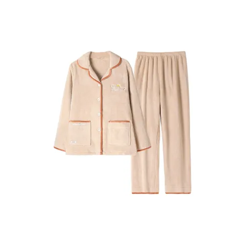 UAVAE ZJ LG A2731 Бежевый Абрикосовый Женский Комплект Пижам