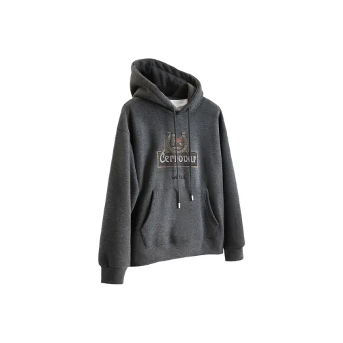 SIBAISHE Темно-серый Женский Свитшот